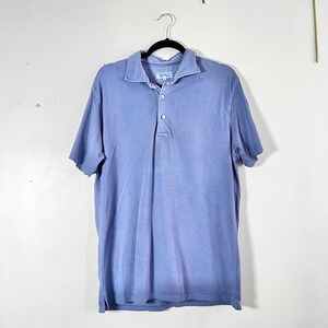 Barneys New York Men's Knit Polo 100% Cotton Quite Luxury Large